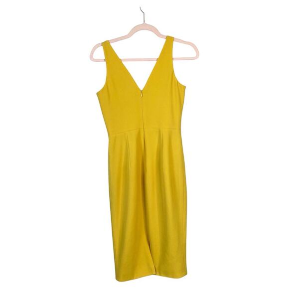 DRESS THE POPULATION Sandy Sheath Dress Canary Yellow Size Small - Picture 2 of 7